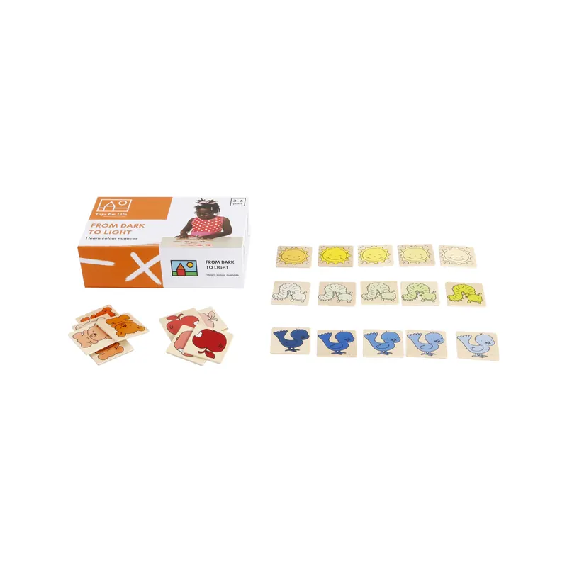 Classer du plus foncé au plus clair - Activité mathématiques Montessori