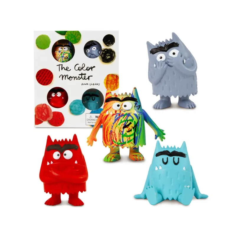Coffret 4 figurines Le Monstre des Couleurs : Multicolore