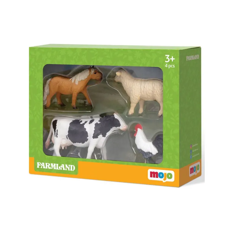Coffret Animaux de la Ferme (Version A) - Set 4 Figurines Mojo