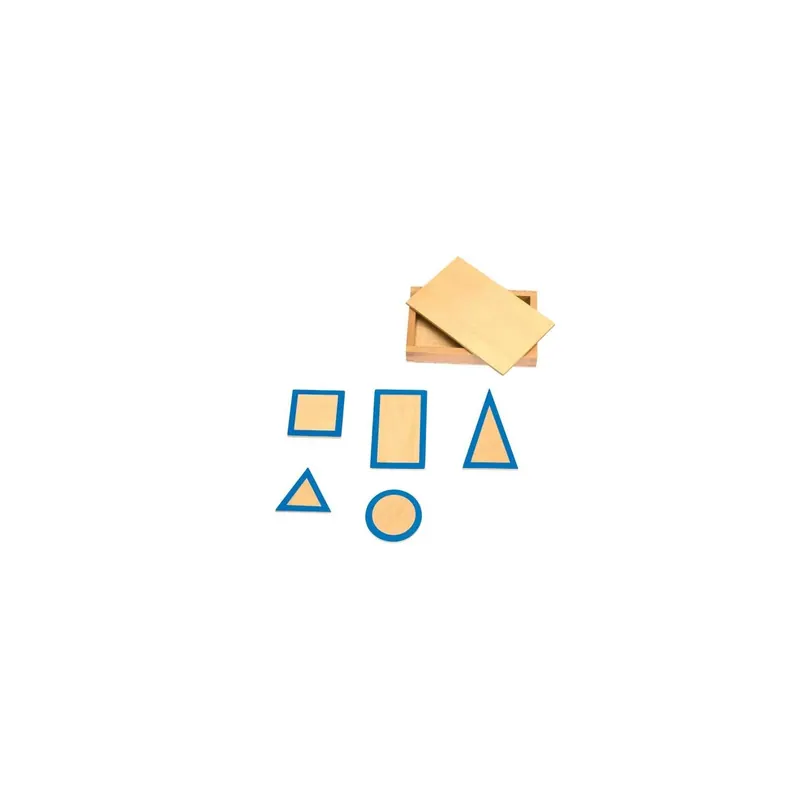 Coffret Formes Planes Montessori – Découvrir Géométrie 2D de Manière Concrète