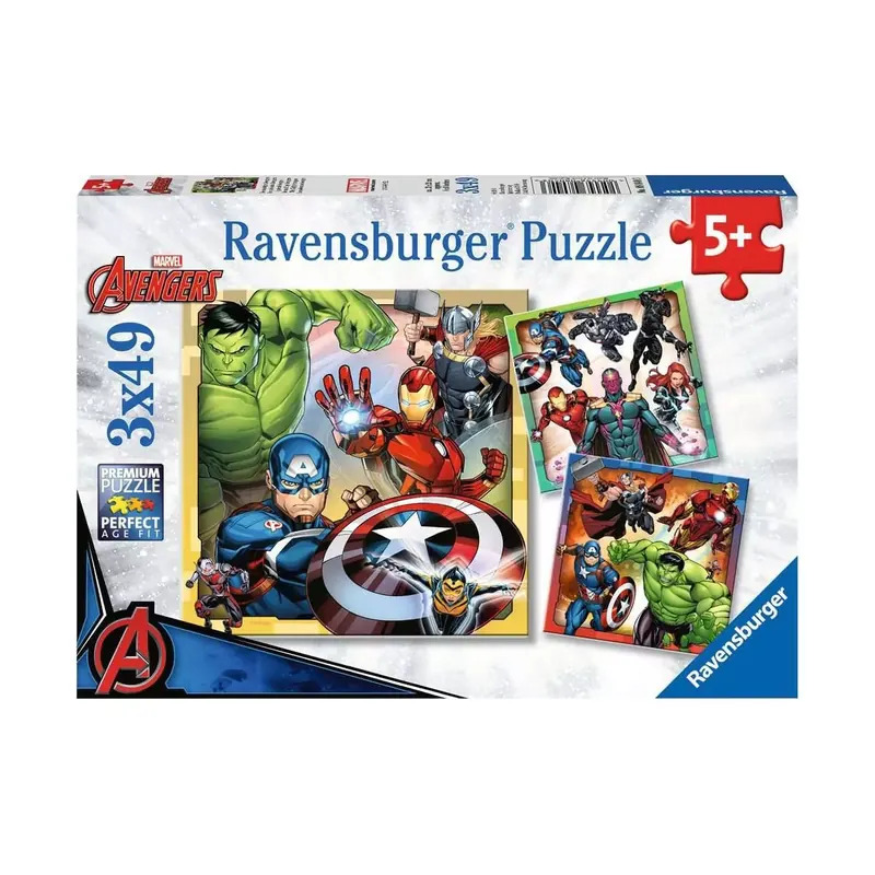 Coffret Puzzles Avengers - 3 x 49 pièces