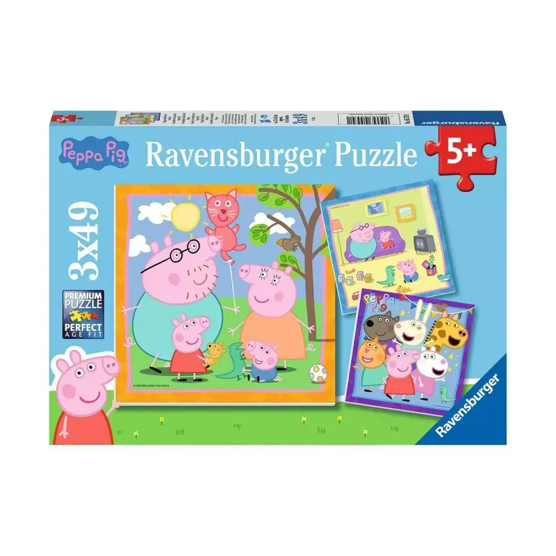 Coffret Puzzles Peppa Pig - 3 x 49 pièces