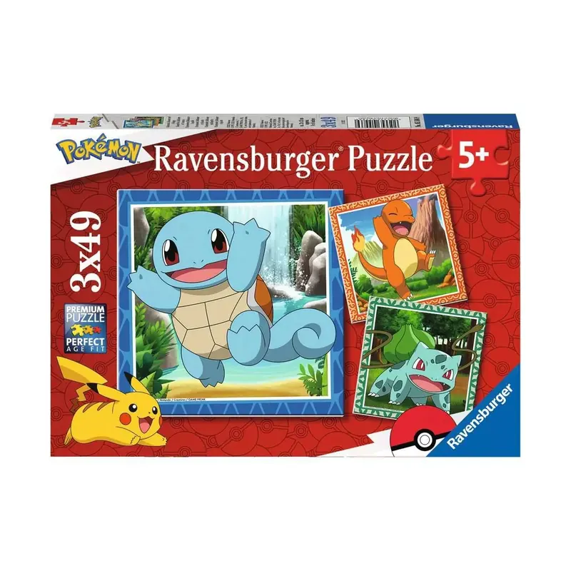 Coffret Puzzles Pokemon - 3 x 49 pièces