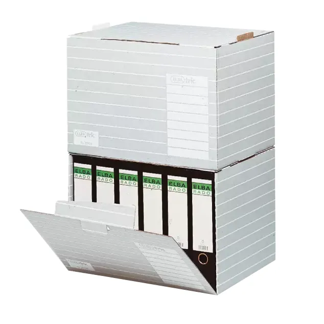 Conteneur classeurs en carton recyclé