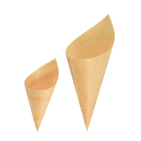 Cornet à frites écologique en bois