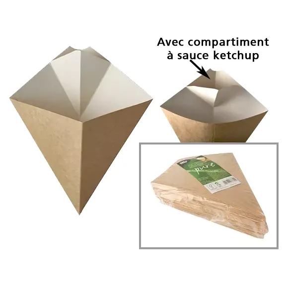 Cornets à frites «100% Fair»
