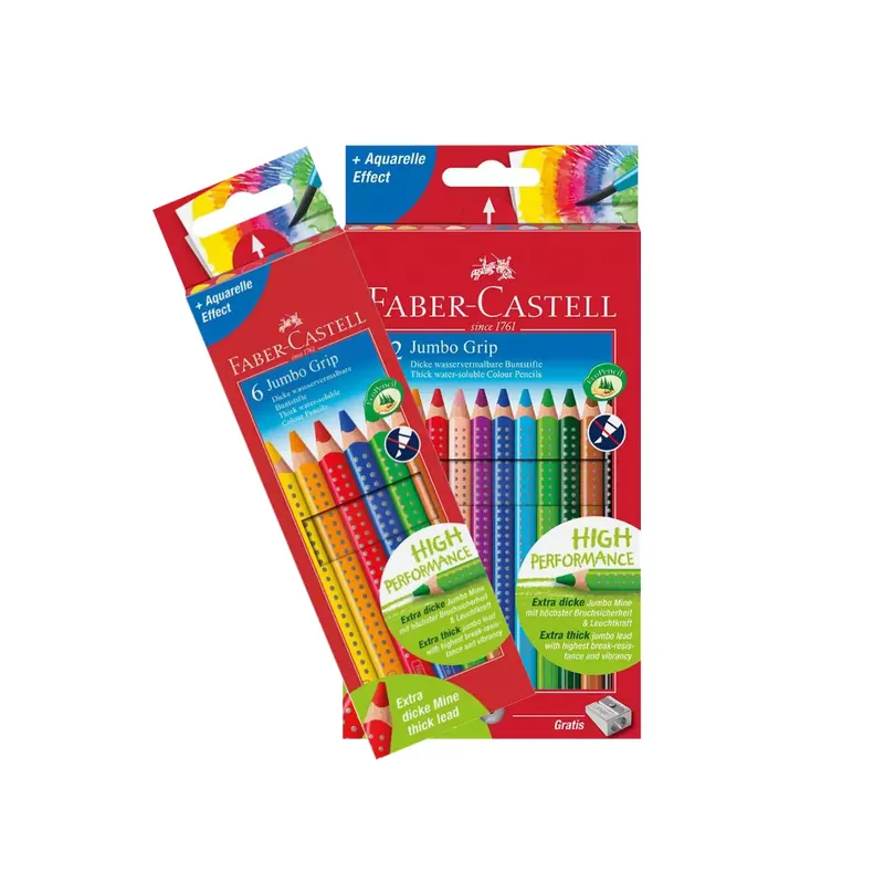 Crayons de couleur Faber-Castell « Jumbo Grip »