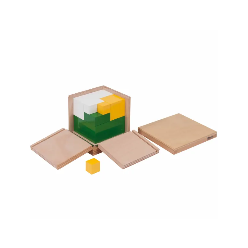 Cube de la puissance 2 mathématiques Montessori AMI