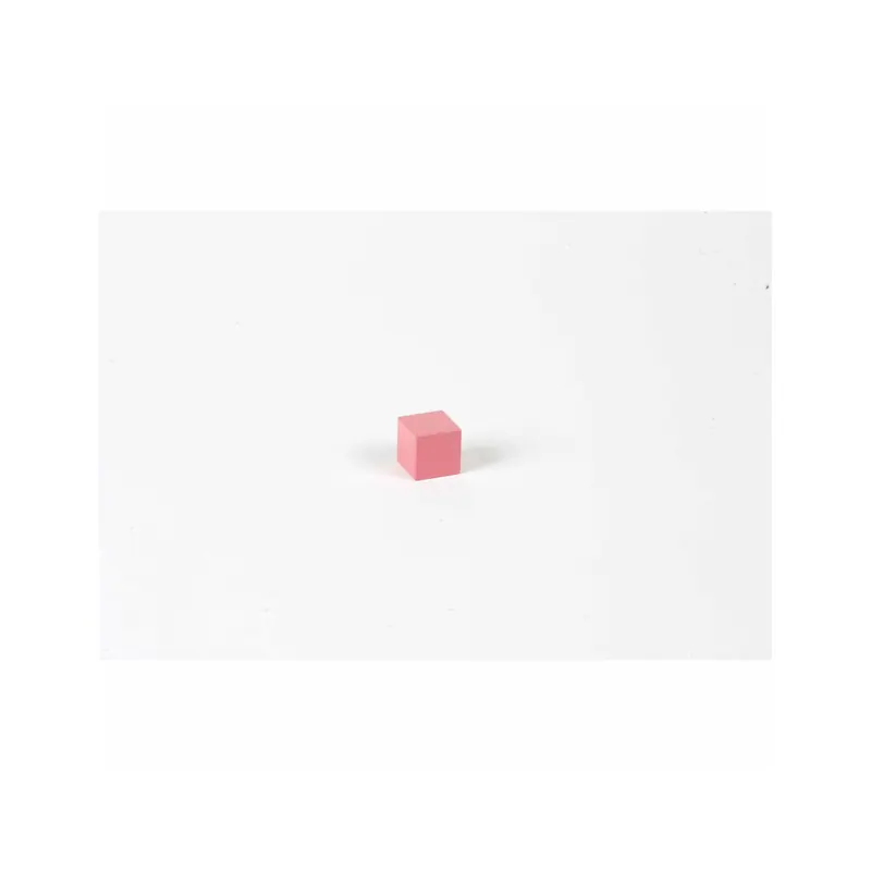 Cube de la Tour Rose: 2 cm Montessori - Nienhuis Montessori