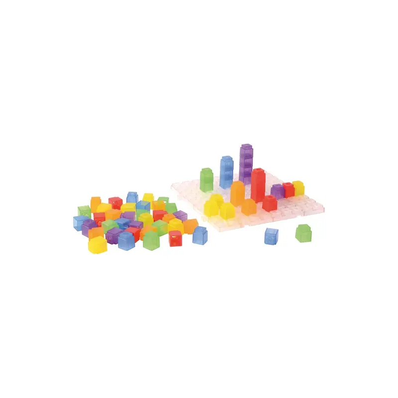 Cubes de comptage translucides - Lot de 100