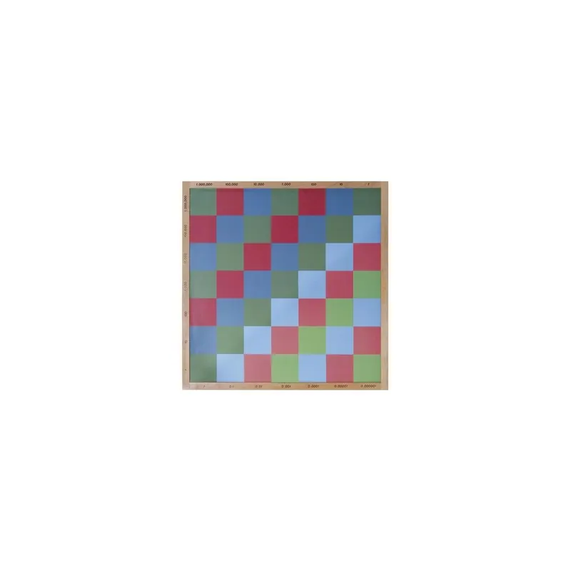 Damier de multiplication décimale en bois Montessori pour enfants de 6 ans et plus