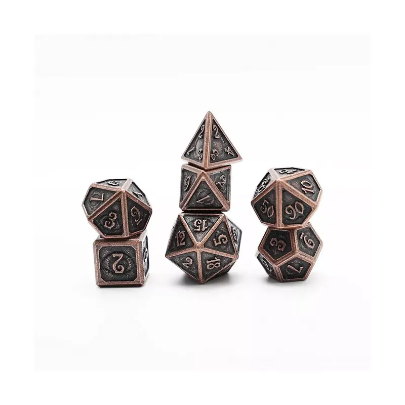 Dés Métal - Lot de 7 Dés 16mm