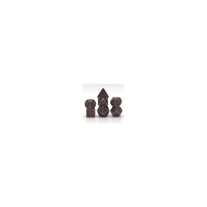 Dés Métal - Mini lot de 7 Dés 14mm