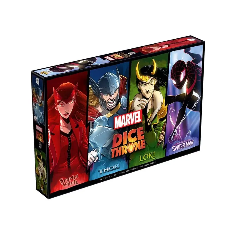 Dice Throne Marvel : Thor, Loki, Spiderman, Scarlet Witch