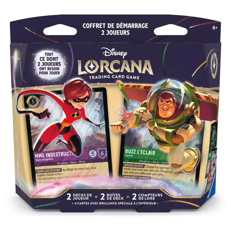 Disney Lorcana : Coffret de Démarrage 2 Joueurs - Set 12 Contrées Inconnues