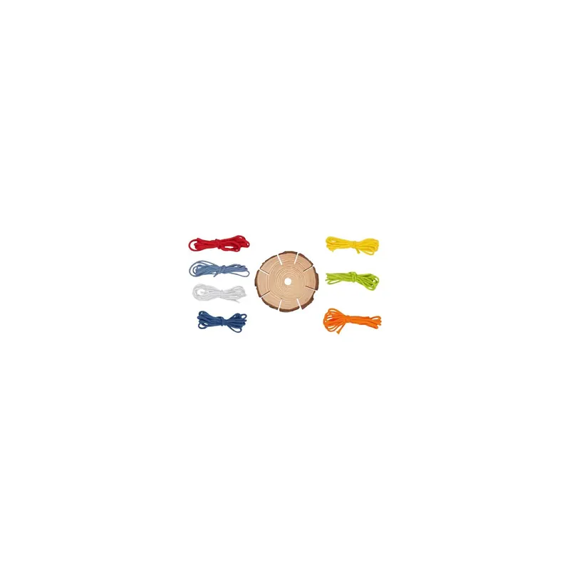Disque de Tressage en Bois Kumihimo - Kit de Création de Bracelets d'Amitié