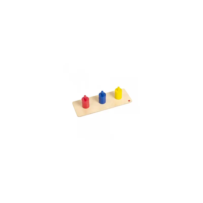 Disques colorés sur des chevilles colorées - Matériel Montessori GAM 1MM2871