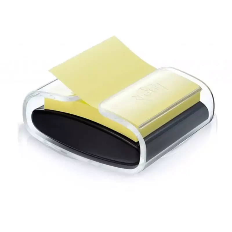 Distributeur de Post-it® Z-Notes - noir et transparent