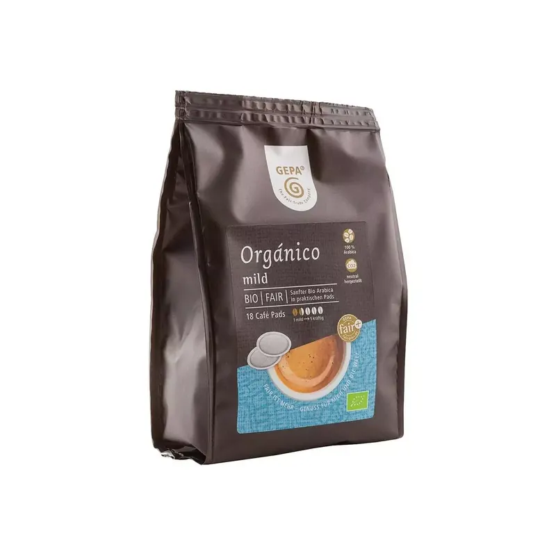 Dosettes de café bio «Organico» GEPA