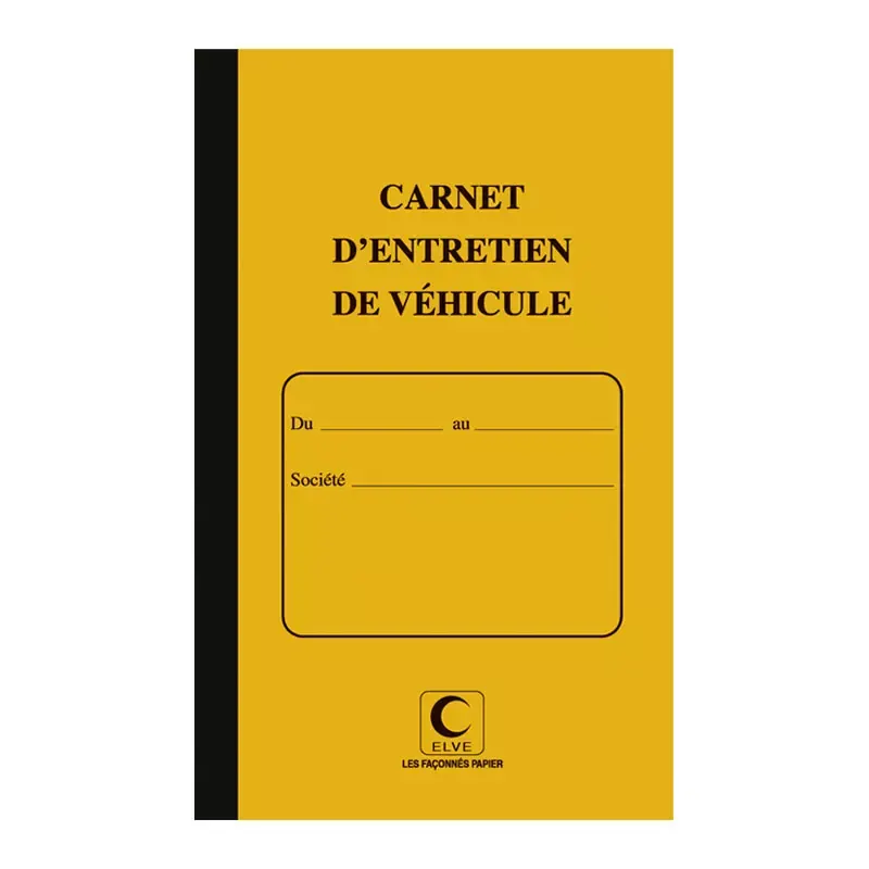 ELVE carnet d'entretien "Carnet pour transporteur"
