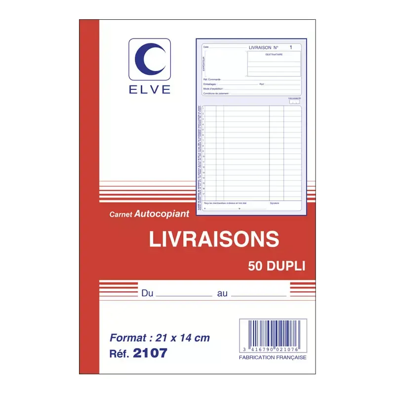 ELVE manifold "Bon de livraison" dupli 140x210