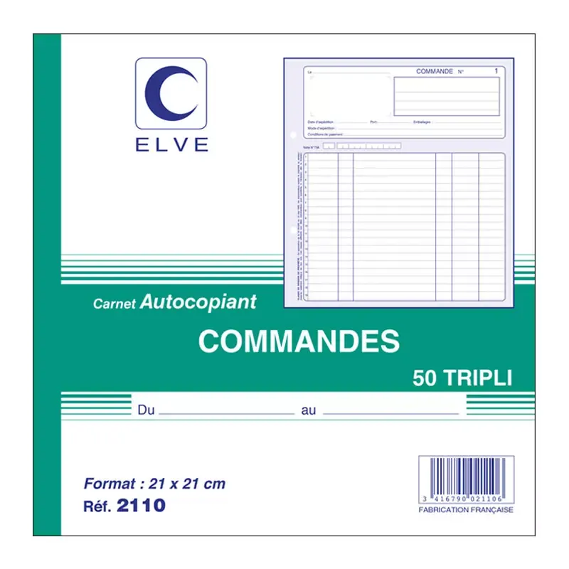 ELVE manifold "Commandes" - 210 x 210 mm - tripli