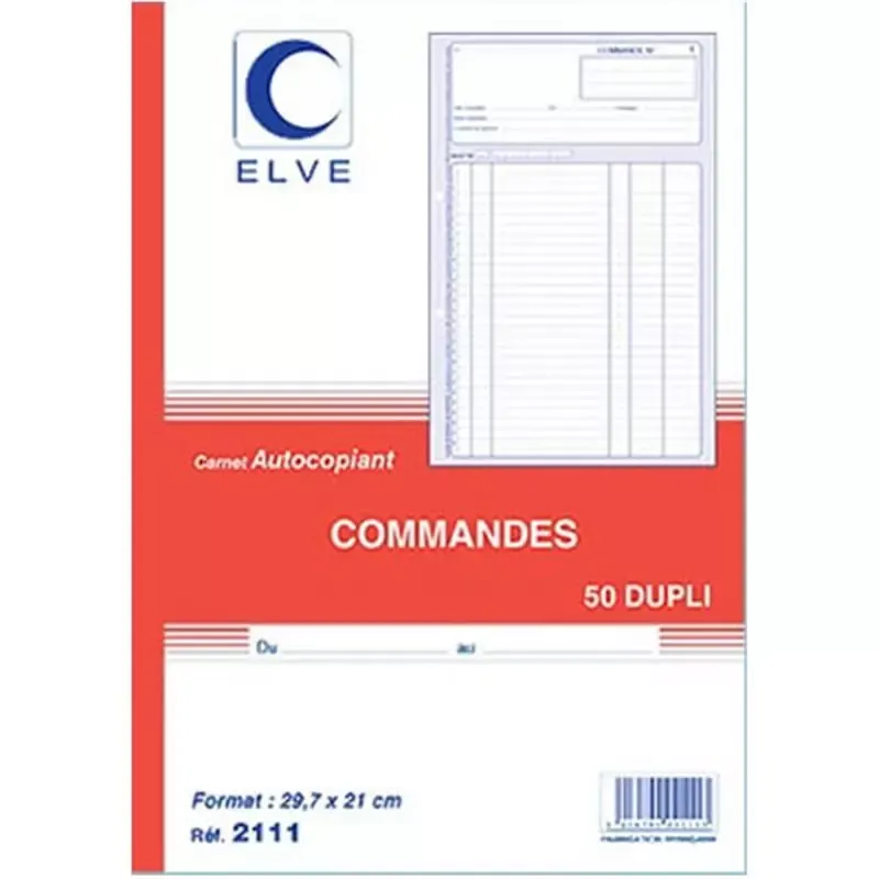 ELVE manifold "Commandes" - 297 x 210 mm - dupli