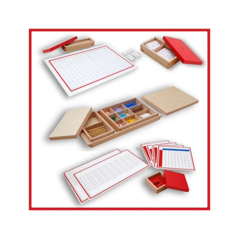 Ensemble complet du matériel des additions Montessori GAM AMI