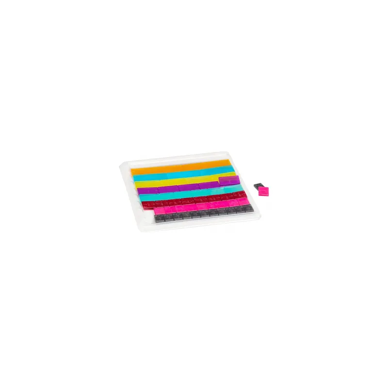 Ensemble de Fractions Linéaires Pédagogiques (51 pièces, 9 couleurs)