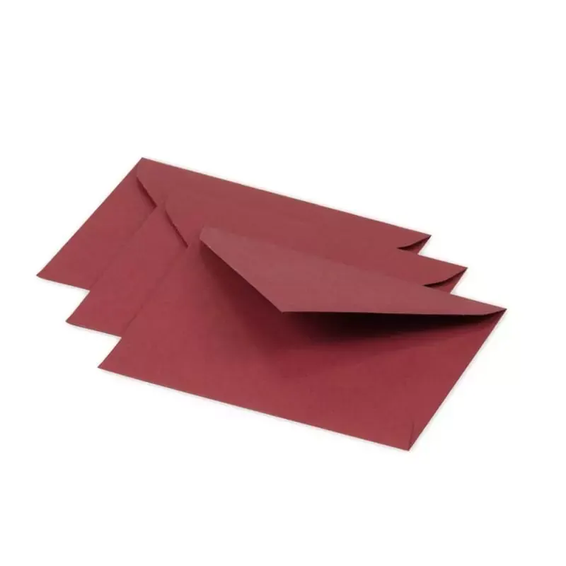 Enveloppes 75 x 100 mm - 20 pièces - Bordeaux