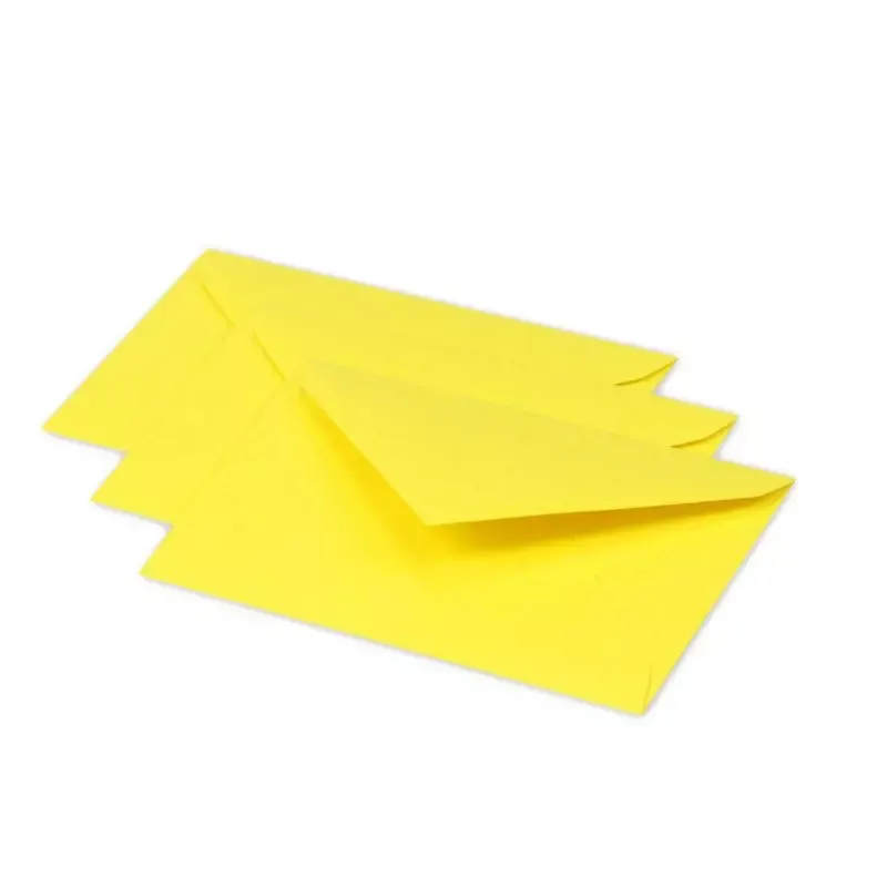 Enveloppes 75 x 100 mm - 20 pièces - jaune