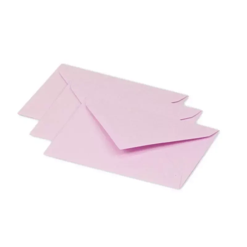 Enveloppes 75 x 100 mm - 20 pièces - rose dragée