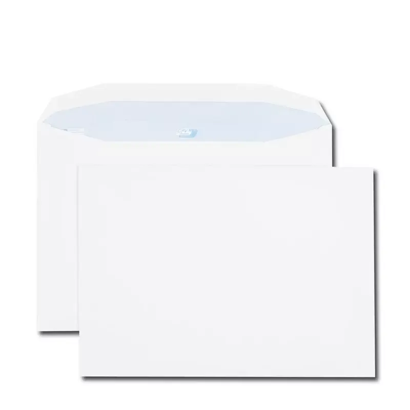Enveloppes à gomme sans fenêtre - C4 - pour mise sous pli mécanique - 250 pcs