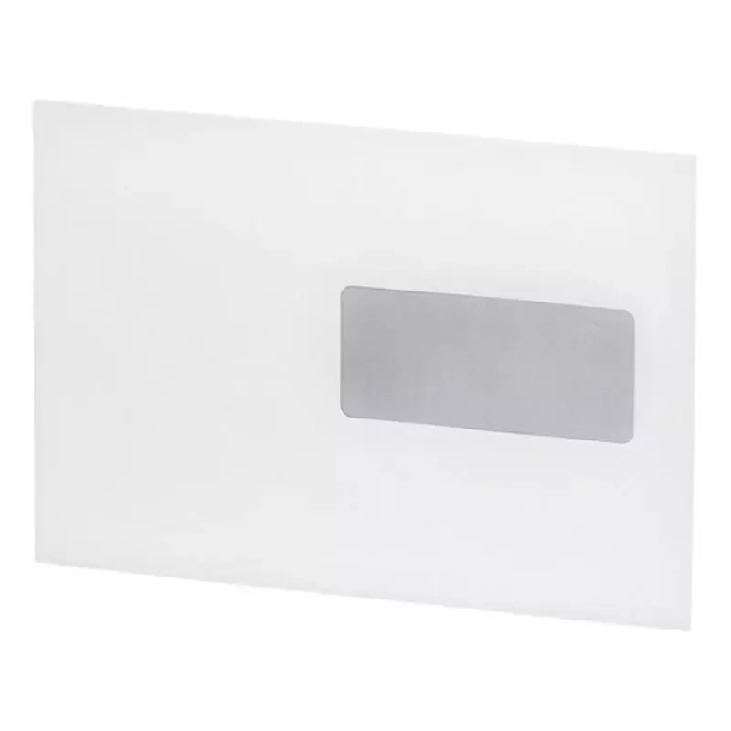 Enveloppes autocollantes fenêtre à droite - C5 - 162 x 229 mm - 500 pcs - blanc