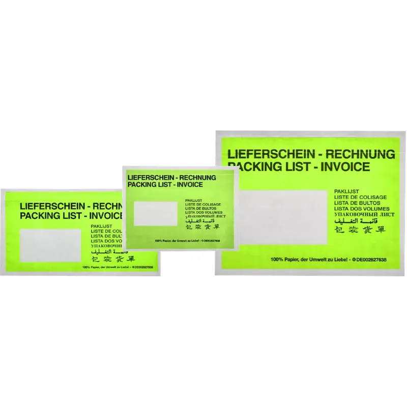 Enveloppes de colisage en papier cristal