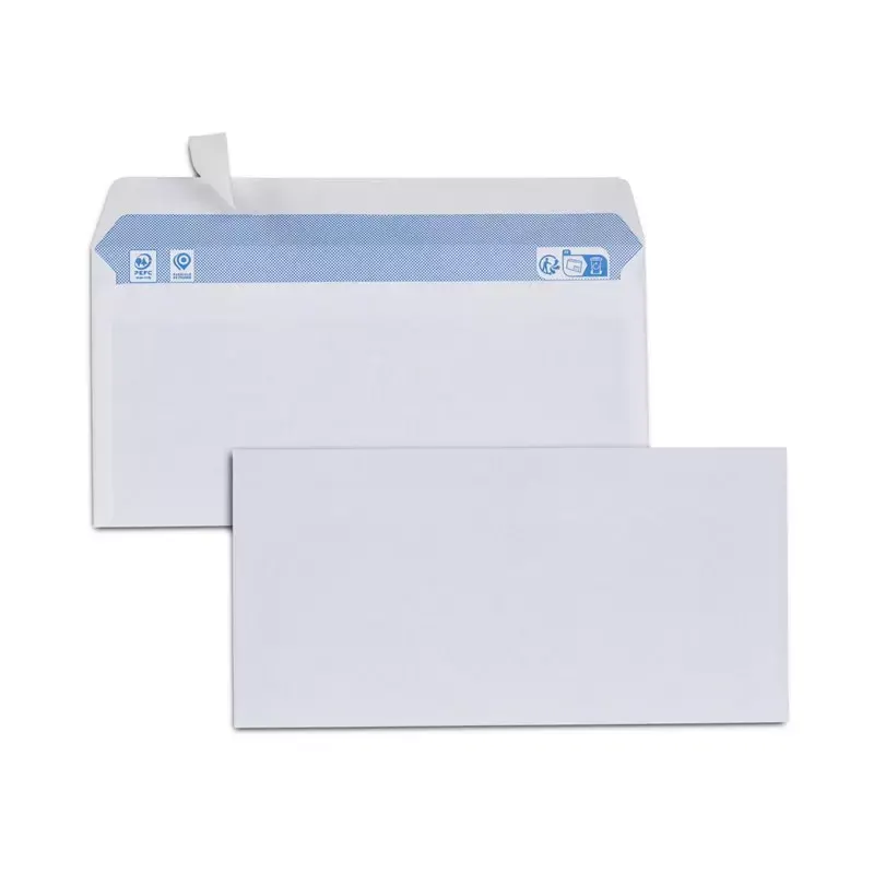 Enveloppes GPV 80g à bande de protection sans fenêtre - DL - 500 pcs
