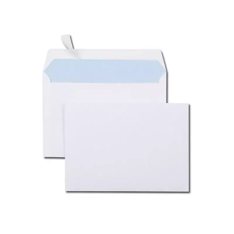 Enveloppes GPV C6 114 x 162 mm blanches 80 g sans fenêtre, bande de protection (boîte de 500)