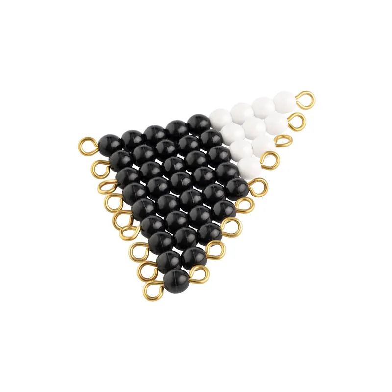 Escalier de Perles Noires et Blanches 1 Set Nienhuis Montessori