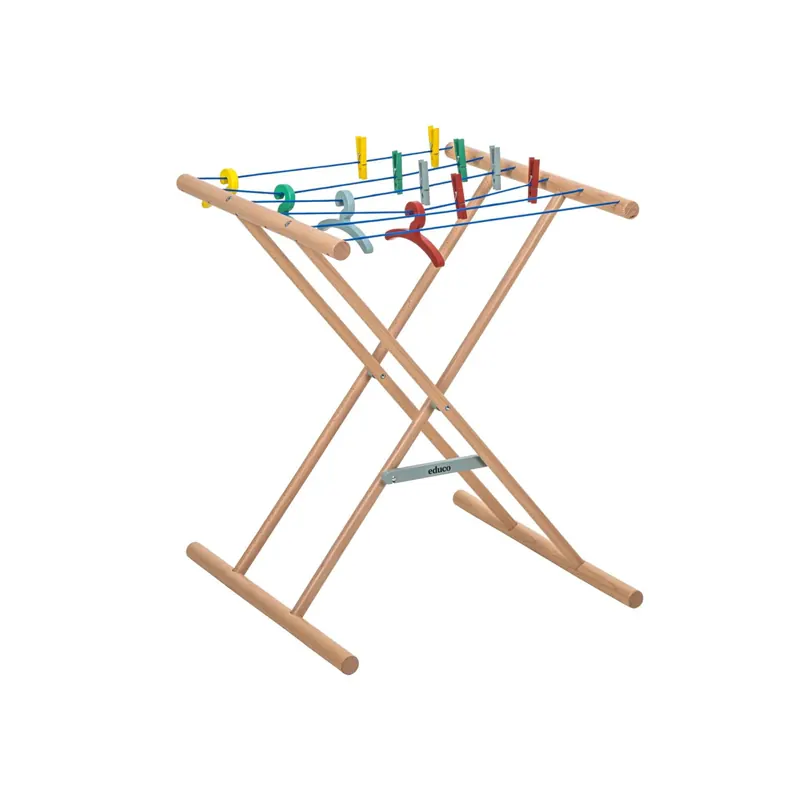 Étendoir à Linge Jouet Educo – Jeu d’Imitation & Vie Quotidienne