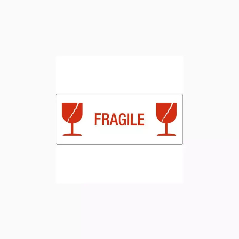 Étiquette d'avertissement "FRAGILE"