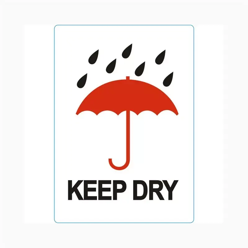 Étiquette "KEEP DRY"