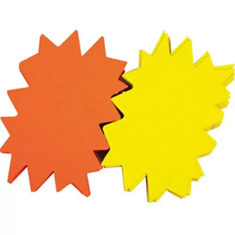 Étiquettes éclatées fluo Apli 160 x 240 mm, jaune et orange (25 pièces)