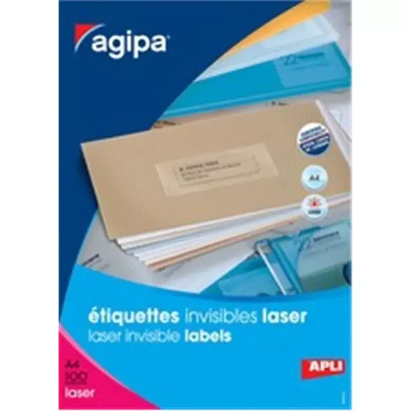 Etiquettes résistantes Agipa - 210 x 297 mm - transparentes