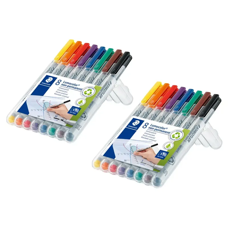 Feutres Lumocolor non permanent, set de 8