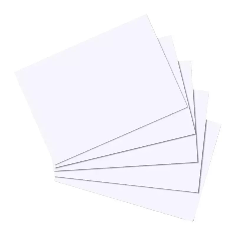Fiche Bristol non perforée - A5 - uni - 170g - blanc