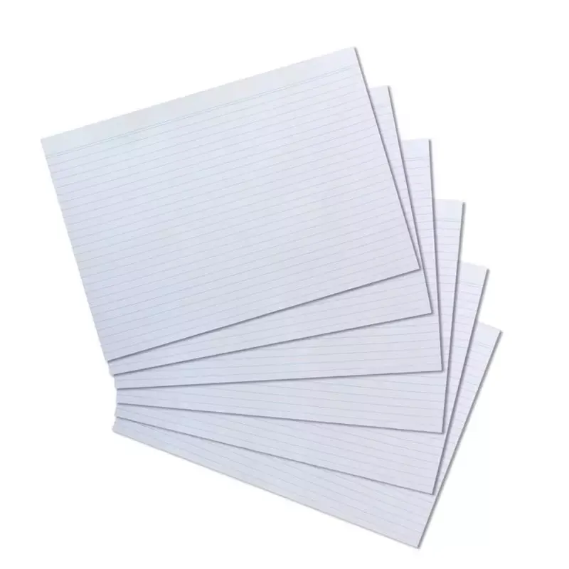 Fiches bristol Herlitz A4 lignées blanches 170 g/m² (paquet de 100)
