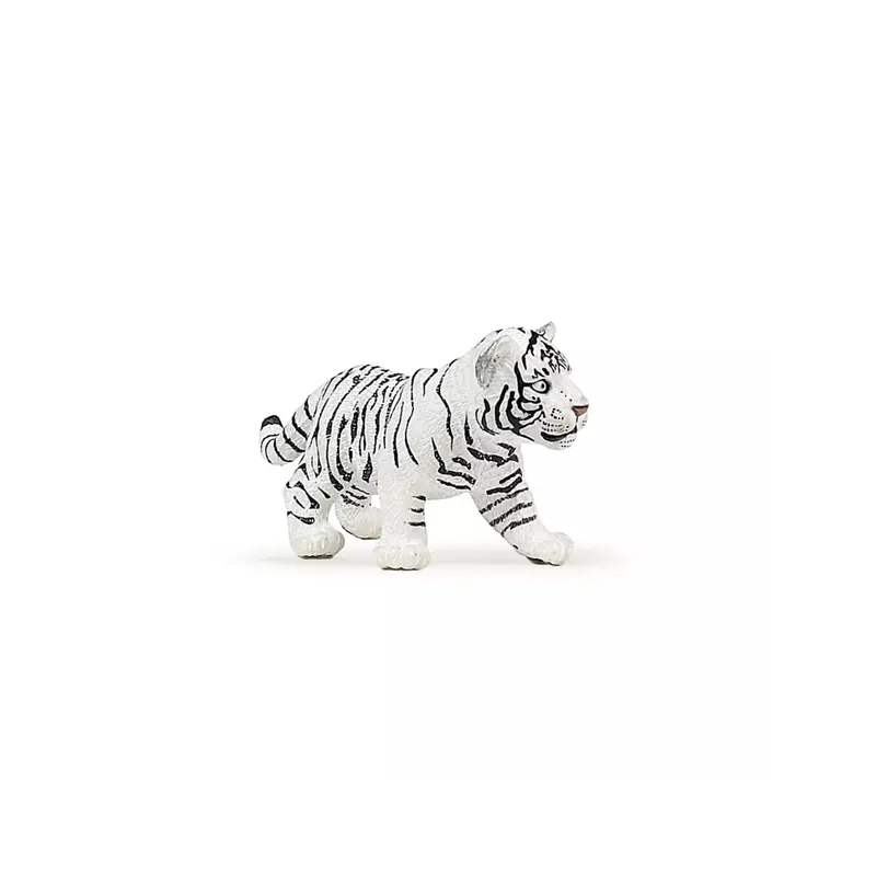 Figurine Bébé Tigre Blanc Papo - Collection Vie Sauvage