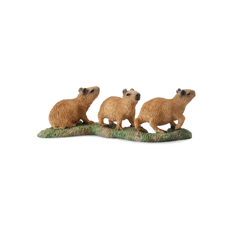 Figurine bébés capybara - grand Cabiaï animaux sauvages Collecta 88541