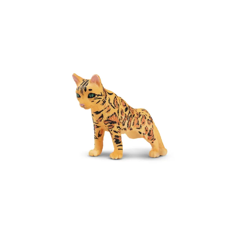 Figurine chat tacheté type léopard – à l’affût ToyMany