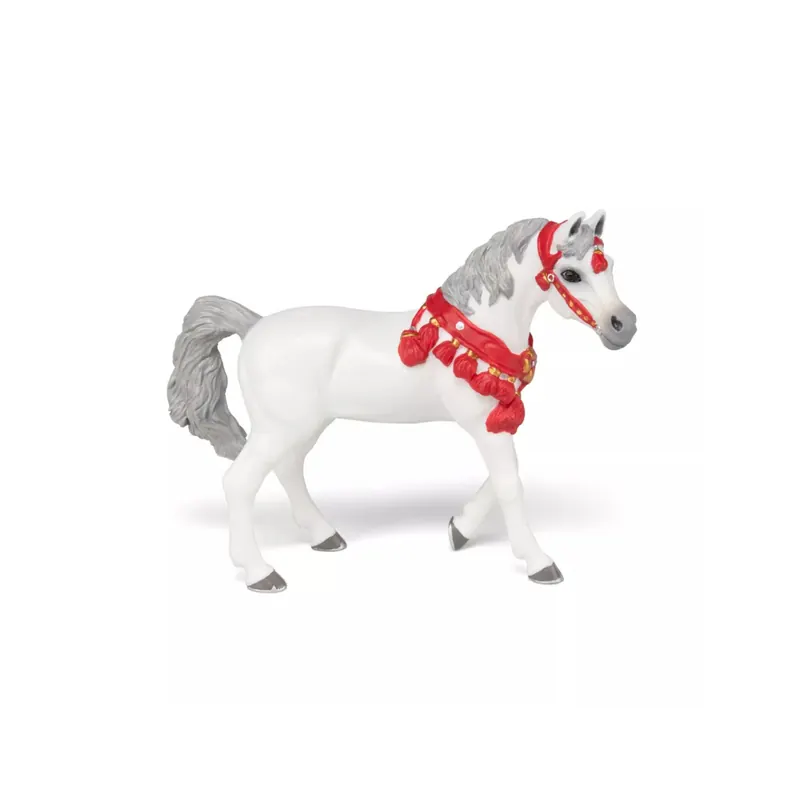 Figurine Cheval Arabe Blanc Parade Papo - Pur-Sang Orient